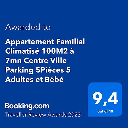 דיז'ון Appartement Climatise 100M2 7Mn Centre Ville Garage 5Pieces 5 Adultes Bebe Arrivee Autonome מראה חיצוני תמונה